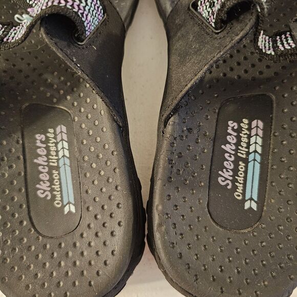 Skechers Women’s Outdoor Lifestyle‎ Sandals Black/multicolor slip on Size 11 - Picture 10 of 11
